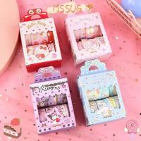 ราคา MSSUG Sanrio สติกเกอร์, การ์ตูน Kuromi Cinnamoroll Hello Kitty Hand Account Tape, ม้วน Kawaii Self-กาวสมุดภาพรางวัลสติกเกอร์ (40677652176)