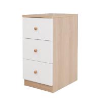 ราคา HomePro ตู้ลิ้นชัก 3 ลิ้นชัก MINIE 30 ซม. สีไม้/ขาว แบรนด์ FURDINI (57300022627)