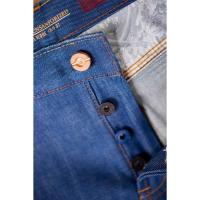 ราคา กางเกงยีนส์ผ้าดิบริมแดงผู้ชาย Jack Russel Meiterwerk J-RIM4 Slim Fit Metallic/Royal Blue & Red Selvedge Unsanforized (28713422234)