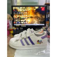 ราคา รองเท้ามือสองของแท้ Adidas Superstar Size 37/23cm.สีขาว ลายน่ารัก (24665422118)