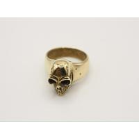 ราคา แหวนงานหัวกะโหลก เงินแท้ชุบทอง สวยๆ | เครื่องประดับมือสอง (26459072955)