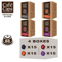 ราคา Dolce Gusto Compatible Coffee Capsule MIX 60 capsules - Cafecaps (4 Box X 15 Caps) | กาแฟแคปซูล รวมรส (5002788953)