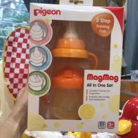 ราคา หัดดื่ม Pigeon MagMag All in One 3 Step Training Cup (2622795608)