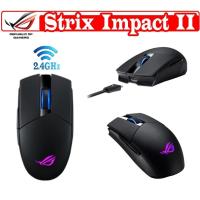 ราคา ⚡️เมาส์เกมมิ่งไร้สาย⚡️ASUS ROG Strix Impact II Wireless Gaming Mouse with 16,000 DPI RGB Lighting, 2.4 GHz (20162814004)