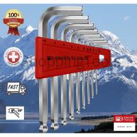 ราคา PB Swiss Tools PB 212H10 ประแจแอลหกเหลี่ยม หัวบอล เบอร์ 1.5-10 มม. รวม 9 ตัวชุด ของแท้ 100% (7264084809)