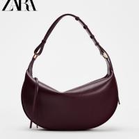 ราคา Zara HOME กระเป๋าหญิง 2025 สไตล์ใหม่ All-Match แฟชั่น High-End Casual One-Shoulder Niche Cross-Body Retro Dumpling กระเป๋า (26828875526)