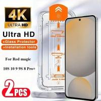 ราคา 2 ชิ้นกระจกนิรภัยสําหรับ ZTE Nubia Red Magic 10 Pro + 10S 9 9S Pro + 8 8S Pro Plus 10 Air Screen Protector Bubble-Free ติดตั้ง (28843183006)