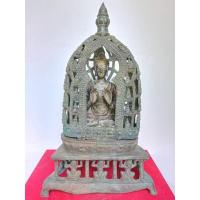 ราคา พระพุทธเจ้าในซุ้ม แบบคันธาระ (อินเดีย)​ ปางสนเข็ม เนื้อสำริด (14506462391)