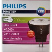 ราคา Philips Master LED MR11 3.5-20W 12V 2700K 24D ขั้ว GU4 (9615129409)
