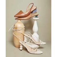 ราคา รองเท้ามือสอง Jaspal สีน้ำตาลส้นสีฟ้าสูง 2.5 นิ้ว (11418562095)