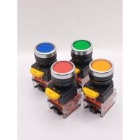 ราคา Push Button Switch LA38-11BN Self Reset ø22mm 1NO/1NC สวิตช์ปุ่มกด กดติดปล่อยดับ สีเขียว สีแดง สีดำ สีฟ้า สีเหลือง (56452226450)