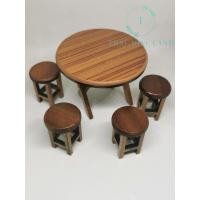 ราคา โต๊ะไม้กลมจิ๋ว พับได้ งานสวย โต๊ะจิ๋ว ของจิ๋ว ของตกแต่ง (24638465553)