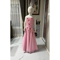 ราคา ชุดราตรีเด็กโต(ไซส์ 9-10 ขวบ)สีชมพู #มือสอง# (25920863565)