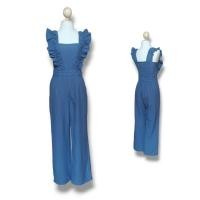 ราคา JS073 GRL จั๊มสูทลำลองสม็อคอกแต่งระบาย JUMSUIT (27853437491)