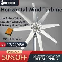 ราคา 3000W Portable Power Generator Wind Turbine Generator 12v 24v With MPPT Controller Off Grid System (54103968441)