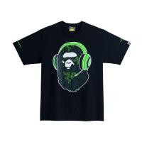 ราคา BAPE x Razer Neon Camo Ape Head Tee (BLACK) (19737161097)