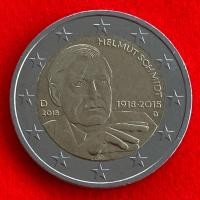 ราคา เหรียญยูโร เยอรมัน Germany 2 euro ปี 2018 2€ เหรียญที่ระลึก Helmut Schmidt (24703692757)