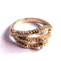 ราคา ไซส์ 6.5 แหวนทอง แหวนกรงเล็บ แหวนเรียบๆ gold claws ring beerboutique (46654508080)