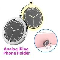 ราคา นาฬิกาโทรศัพท์มือถือนิ้วนาฬิกาอะนาล็อก ไอริง ผู้ถือยืน360องศาหมุนมาร์ทโฟนเมาสนับสนุน (21889055803)