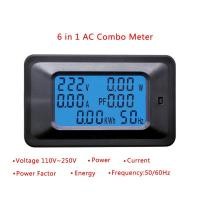 ราคา WER 20/100A AC LCD Digital Panel Power Watt Meter Monitor Voltage KWh Voltmeter Ammeter (5262234955)