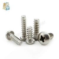 ราคา 100pcs/lot M2 M2.3 M2.6 Stainless steel pan head philips self tapping screw for plastic PB (27320988164)