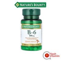 ราคา < พร้อมส่ง > Nature's Bounty, Vitamin B-6 , วิตามิน B6 ขนาด 100 mg , 100 เม็ด (41020342244)