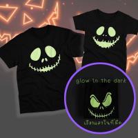 ราคา S-5XLเสื้อ glow in the dark เรืองแสงในที่มืด Halloween ฮาโลวีน T-shirts (22659332254)