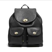 ราคา Coach กระเป๋าเป้ 37582 Turnlock Rucksack Backpack Pebble Leather Black สีดำ (6857721077)