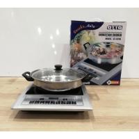 ราคา OTTO เตาแม่เหล็กไฟฟ้า รุ่น GI-820B แถมฟรี​หม้อสแตนเลสมีฝาปิด (7365358241)
