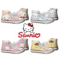 ราคา Kawaii Sanrio Hello Kitty My Melody รองเท้าผ้าใบการ์ตูนฤดูร้อนใหม่รองเท้าผ้าใบคุณภาพสูงบางนักเรียนรองเท้าลําลองอเนกประสงค์ (40365794760)