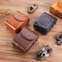 ราคา เหมาะสําหรับ Sony ZV1m2 RX100M7 ซองหนังการ์ดสีดํา Canon g15G5X2G7X Panasonic LX10GR3 กระเป๋ากล้อง (52704324474)