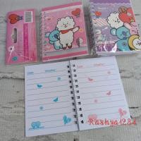 ราคา สมุดจดบันทึกไดอารี่โน้ตขนาดเล็กเพื่อวางแผนตัวละคร BT21 (15081372290)