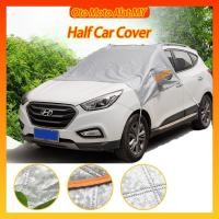 ราคา กระจกหน้าอัตโนมัติ Sun Snow Shield Shade ผ้าคลุมรถครึ่งกันฝุ่นกันน้ําซีดาน SUV (40861019710)