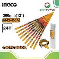 ราคา INGCO ใบเลื่อยตัดเหล็ก 12 นิ้ว 24 ฟัน รุ่น HSBB12246 สำหรับเลื่อยรหัส HHF3038/ HHF3028/ HHF3008/ HHF3088 บรรจุ 100 ใบ/กล (44274683990)