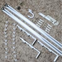 ราคา ราวผ้าม่านจีบ ผ้าม่านจีบสีขาว รางอลูมิเนียม อุปกรณ์ครบชุด 2ชั้น (ใส่ผ้าได้2ชั้น) (6958826104)