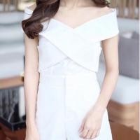 ราคา ส่งต่อเสื้อ MIRIN เกาะอกเปิดไหล่ สีขาว Size XS-S (22219120928)