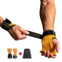 ราคา Weight Lifting Grips ถุงมือยิมนาสติก Anti-Skid Gym ฟิตเนส Crossfit Trainining อุปกรณ์ 1 คู่ (49652223859)