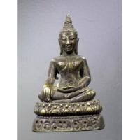 ราคา Antig Plus 671 รูปหล่อพระพุทธหลวงพ่อโพธิ์ ไม่รู้ที่ เนื้อทองเหลืองรมดำหล่อตัน (18386567561)