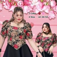 ราคา เสื้อลายดอกไซส์ใหญ่ เสื้อลายดอกเอวแหลม (44155009152)