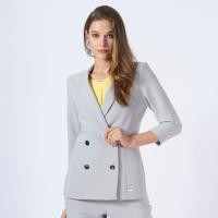 ราคา Guy Laroche Double Breast Shape Up Blazer แจ็คเก็ตใส่ทำงานปรับหุ่นสวย สีเทา เสื้อสูทผู้หญิง เบลเซอร์ เสื้อคลุม(GS14GY) (10936843487)