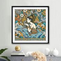 ราคา สันติภาพตามงานศิลปะประเพณีไทย, ภาพวาดไทยแบบดั้งเดิม, งานศิลปะไทยแบบดั้งเดิม, ตกแต่งผนังศิลปะไทย, โลกศิลปะ (27303372754)