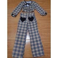 ราคา On Top size m-l มือสอง เซตเสื้อ+กางเกงลายสกอตแต่งหัวใจ ลายแบบเบอเบอรี่ ดีเทลน่ารักม้วกกก (17201165056)