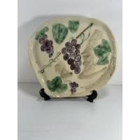 ราคา กระเบื้องดินเผางานศิลปะ โดยศิลปินญี่ปุ่นของแท้ ภาพองุ่น ขายพร้อมขาตั้ง (24244471032)