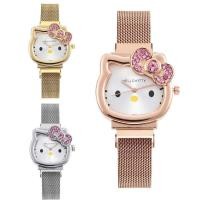 ราคา KT Cat Women's Watch Diamond Bow Women's Women Women Watch Cartoon Sucking Stone Watch Wholesale (27738483007)