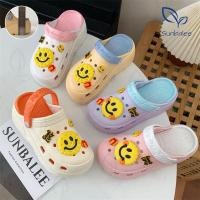 ราคา H-13 รองเท้าหัวโต เสริมส้น รองเท้าผู้หญิงแบบสวม สีพาสเทล แถมตัวติด มีสายรัดส้น ใส่สบาย สินค้าพร้อมส่ง (42825660465)