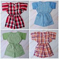 ราคา ชุดผ้าขาวม้าเด็ก เสื้อผ้าขาวม้าเด็ก ชุดเซ็ทเด็ก2-7ขวบ (20734778577)