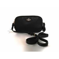 ราคา Coach กระเป๋าสะพาย Crossbody Mini in Pebble Leather F65988 สีดำ by FULLTENi (1517587169)