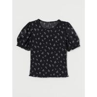 ราคา พร้อมส่ง เสื้อครอป H&M ลายดอก “มือสอง” (17842462070)