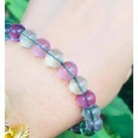 ราคา กำไลหินนำโชคฟลูออไรด์ ขนาด8มิล (22118303204)