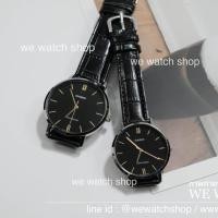 ราคา นาฬิกาคู่รัก CASIO Standard ของแท้ CMG รุ่น MTP-VT01L-1BUDF และ LTP-VT01L-1BUDF สายหนัง สีดำ จอดำ รับประกันศูนย์ CMG (3611379432)